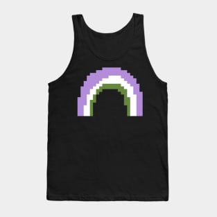 Gender Queer Pride Rainbow Pixel Art Tank Top